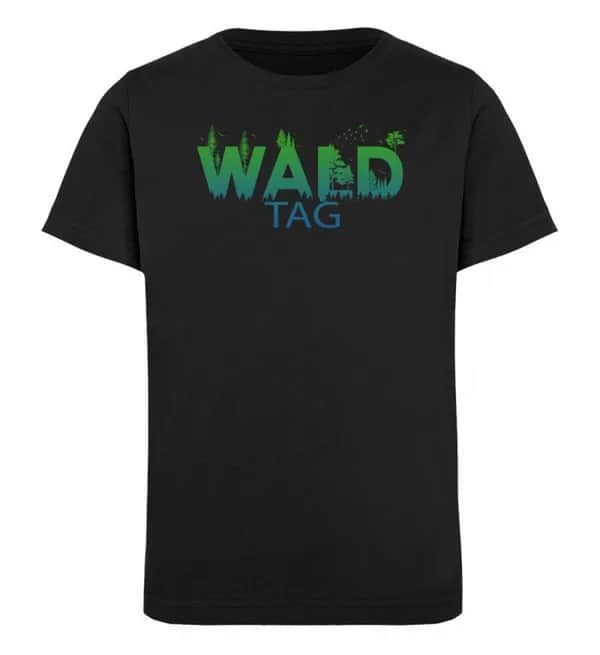 Wald Tag grün/blau - Kinder Bio T-Shirt