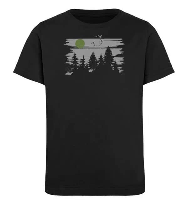 Wald mit Vollmond  - Kinder Bio T-Shirt