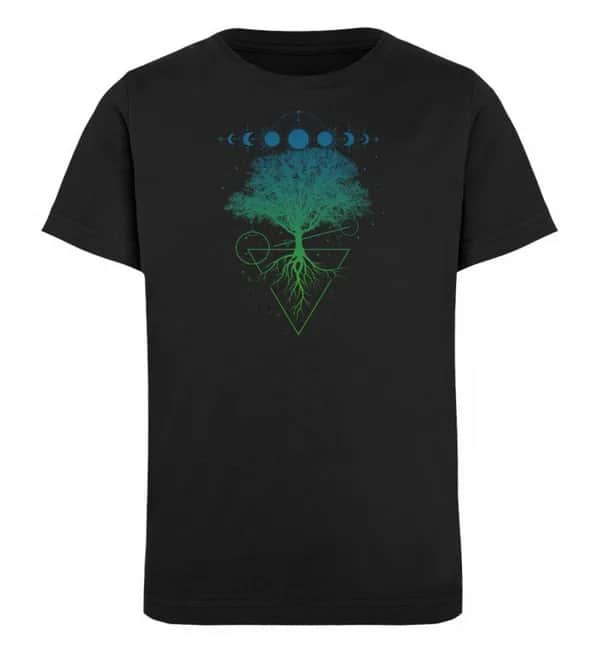 Baum Mondphasen - Kinder Bio T-Shirt