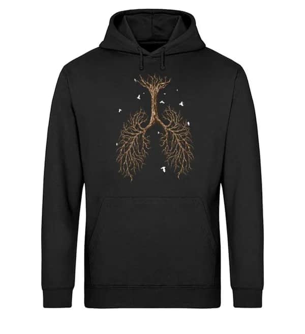 Lungenwurzel - Unisex Basic Bio Hoodie