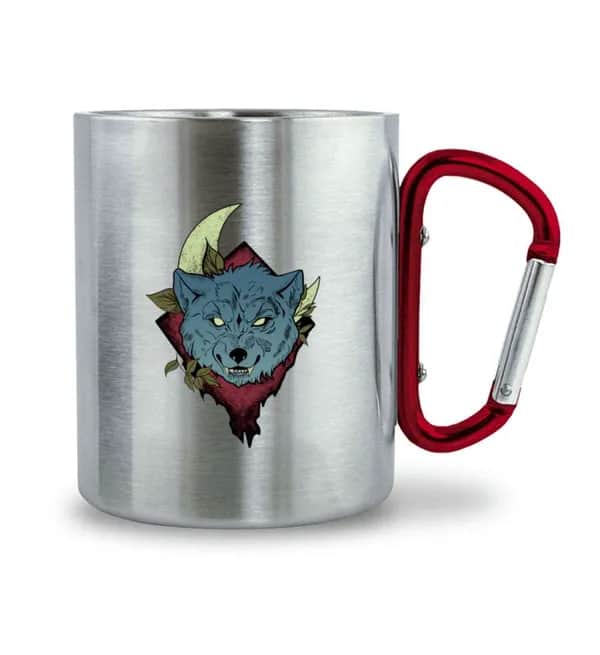 Bad wolf - Edelstahltasse mit Karabinergriff