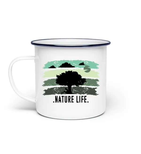 Nature Life Tree - Emaille Tasse