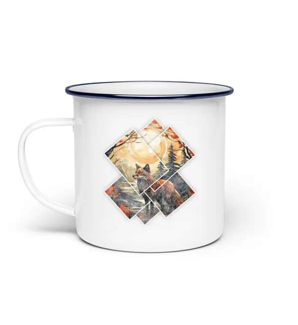 Fox Pictures - Emaille Tasse