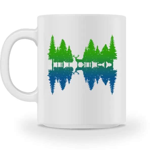 Wald Spiegelung - Tasse