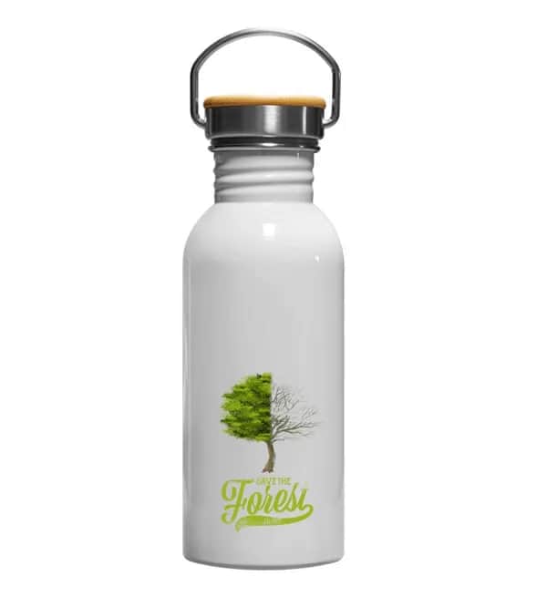 Save the Forest - Edelstahl Trinkflasche
