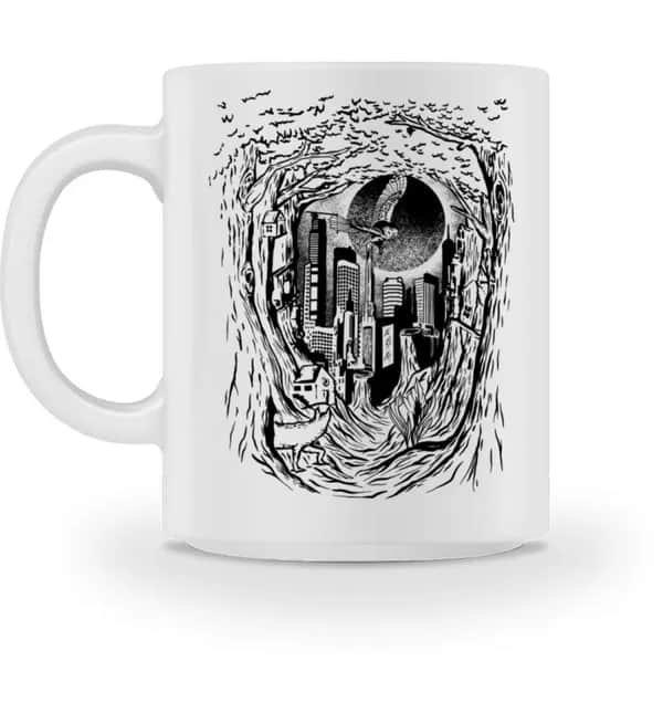 Stadt im Wald - Tasse