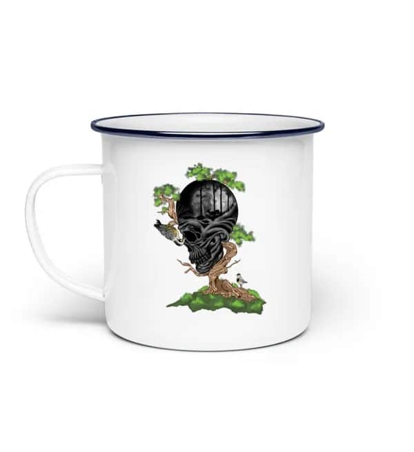 Tree Skull - Emaille Tasse