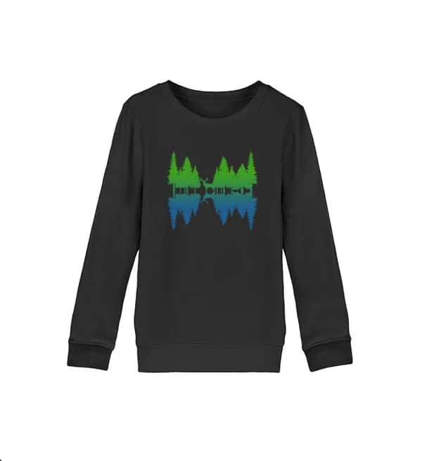 Wald Spiegelung  - Kinder Bio Sweatshirt