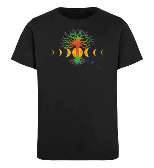 Hot Tree with moonphases - Kinder Bio T-Shirt