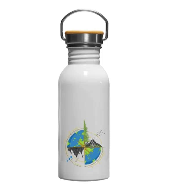 Nature earth - Edelstahl Trinkflasche