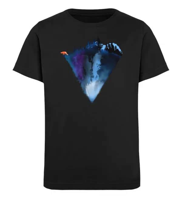 Dreiecksberg mit Fuchs - Kinder Bio T-Shirt