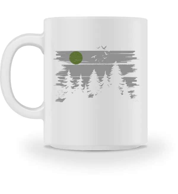 Wald mit Vollmond - Tasse