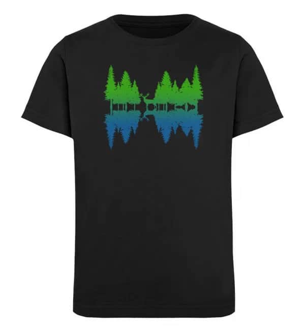 Wald Spiegelung  - Kinder Bio T-Shirt