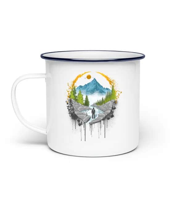 Mountain Path - Emaille Tasse