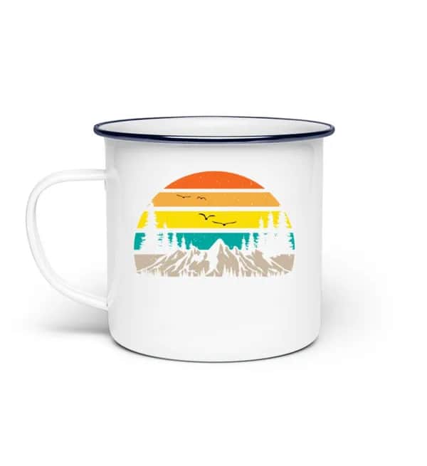 Retroberge - Emaille Tasse