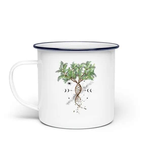 Tree DNA - Emaille Tasse
