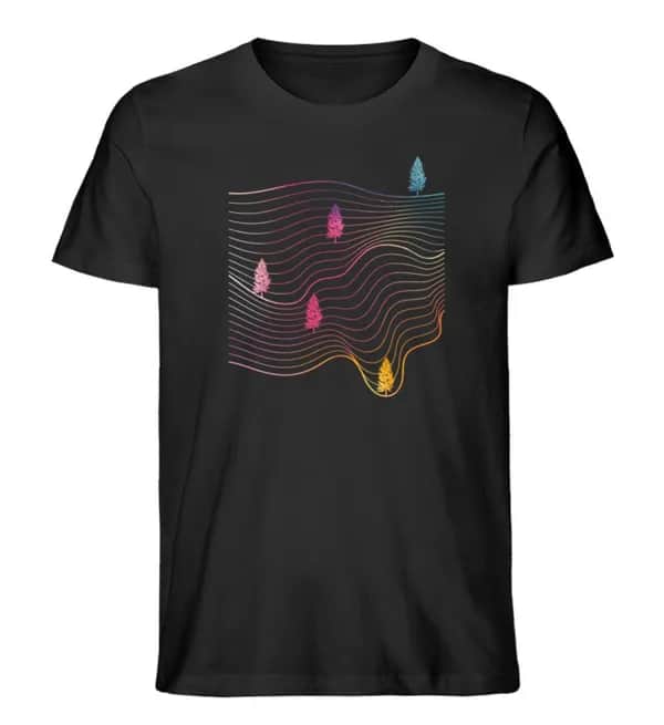 Sweeping Lines - Herren Premium Bio Shirt