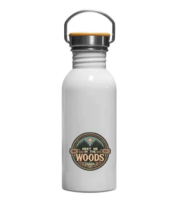 Meet me in the Woods round - Edelstahl Trinkflasche