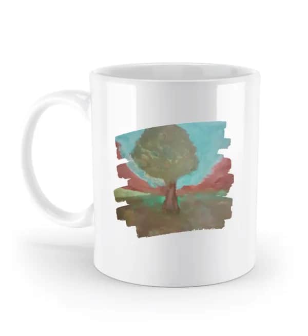 Baum im Tal - Tasse