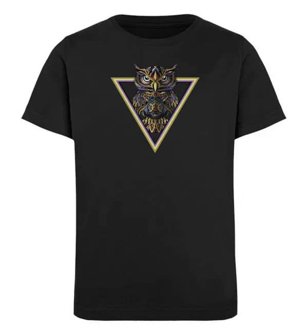Eule im Dreieck  - Kinder Bio T-Shirt