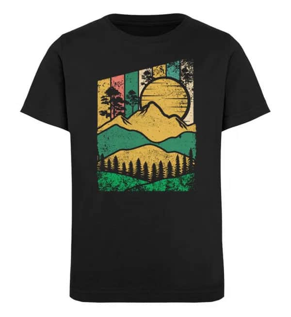 Berg Wald Sonne - Kinder Bio T-Shirt