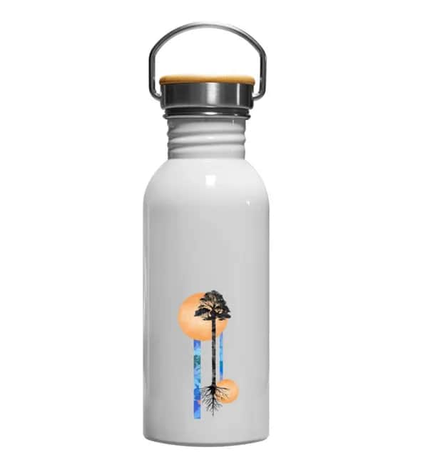Long Watercolor tree - Edelstahl Trinkflasche