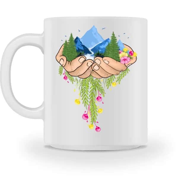 Nature in hands - Tasse