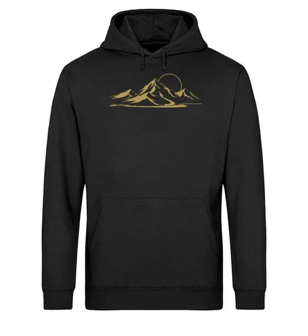Berglandschaft gold - Unisex Basic Bio Hoodie
