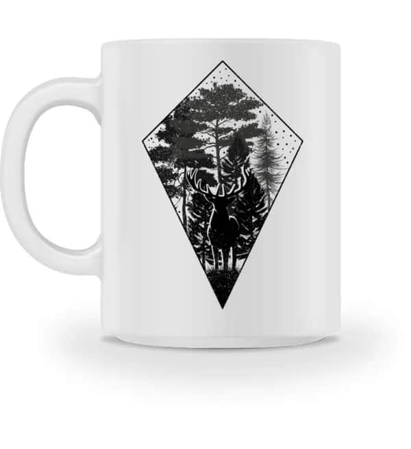 Hirsch im Wald Drachendreieck - Tasse
