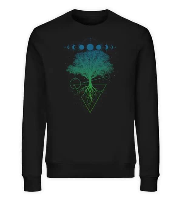 Baum Mondphasen - Unisex Bio Sweatshirt