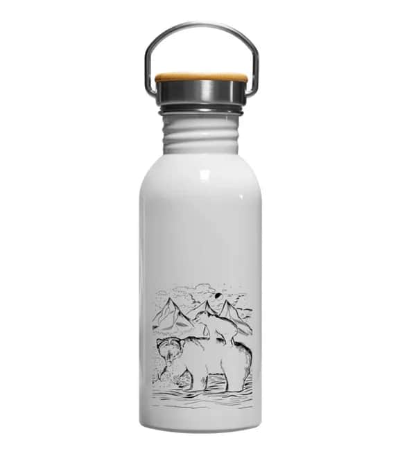 Big Bear & little bear - Edelstahl Trinkflasche