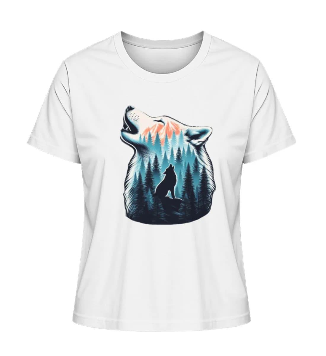 Einsamer Wolf  - Damen Premium Bio Shirt 4