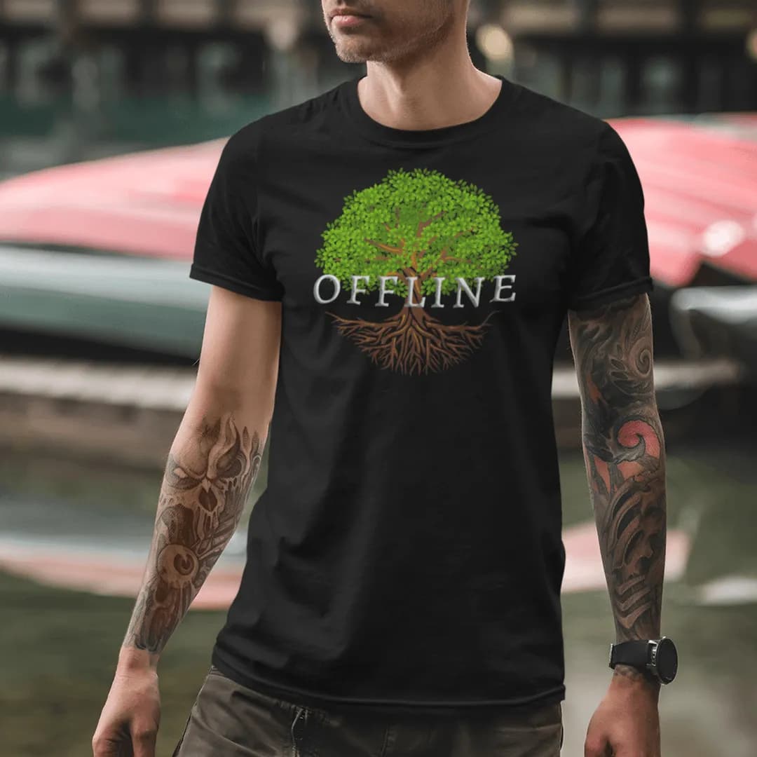 Offline Tree - Herren Premium Bio Shirt 2