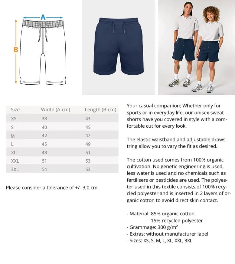 Uwaldu  - Trainer Sweat Shorts mit Stick 5