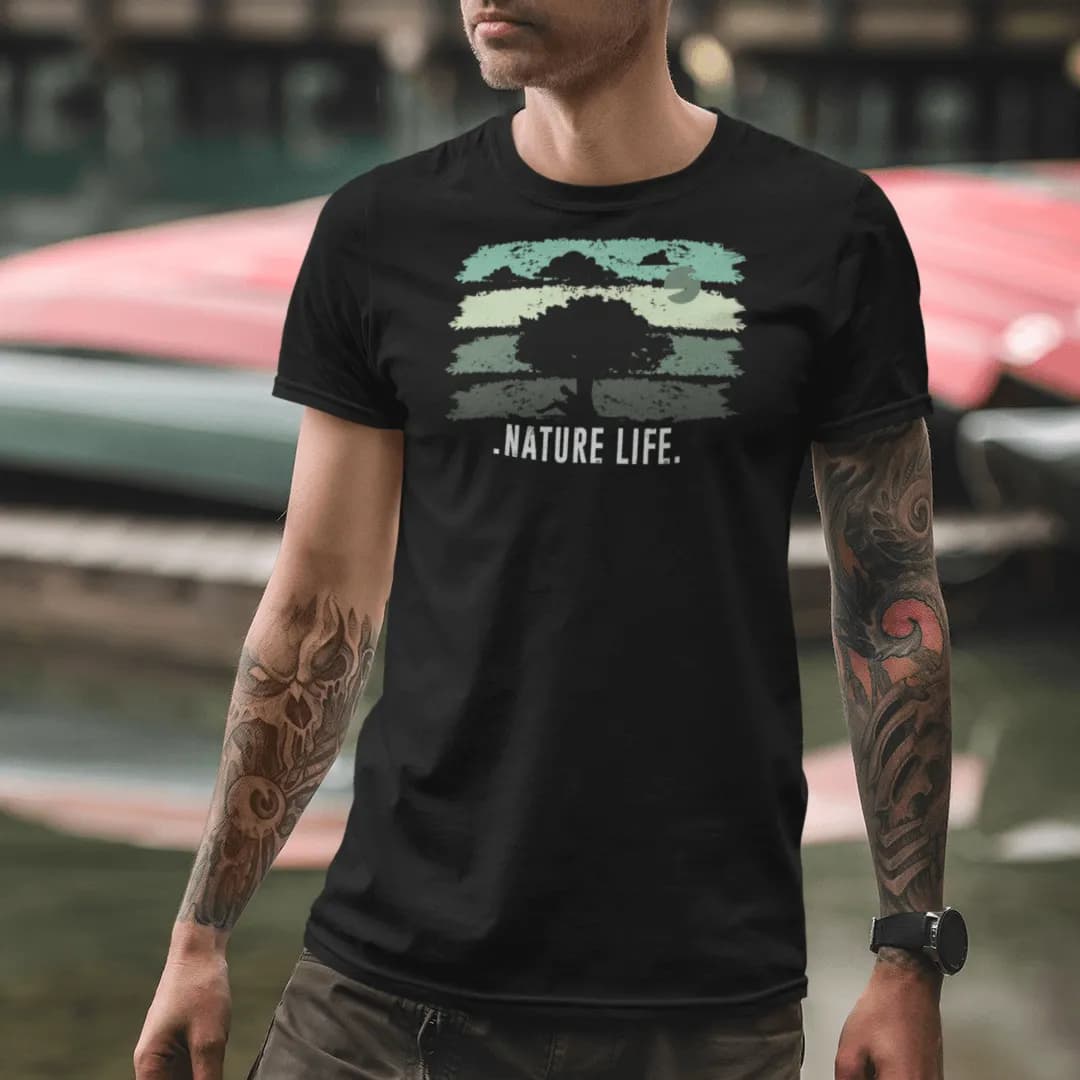 Nature Life Tree - Herren Premium Bio Shirt 2