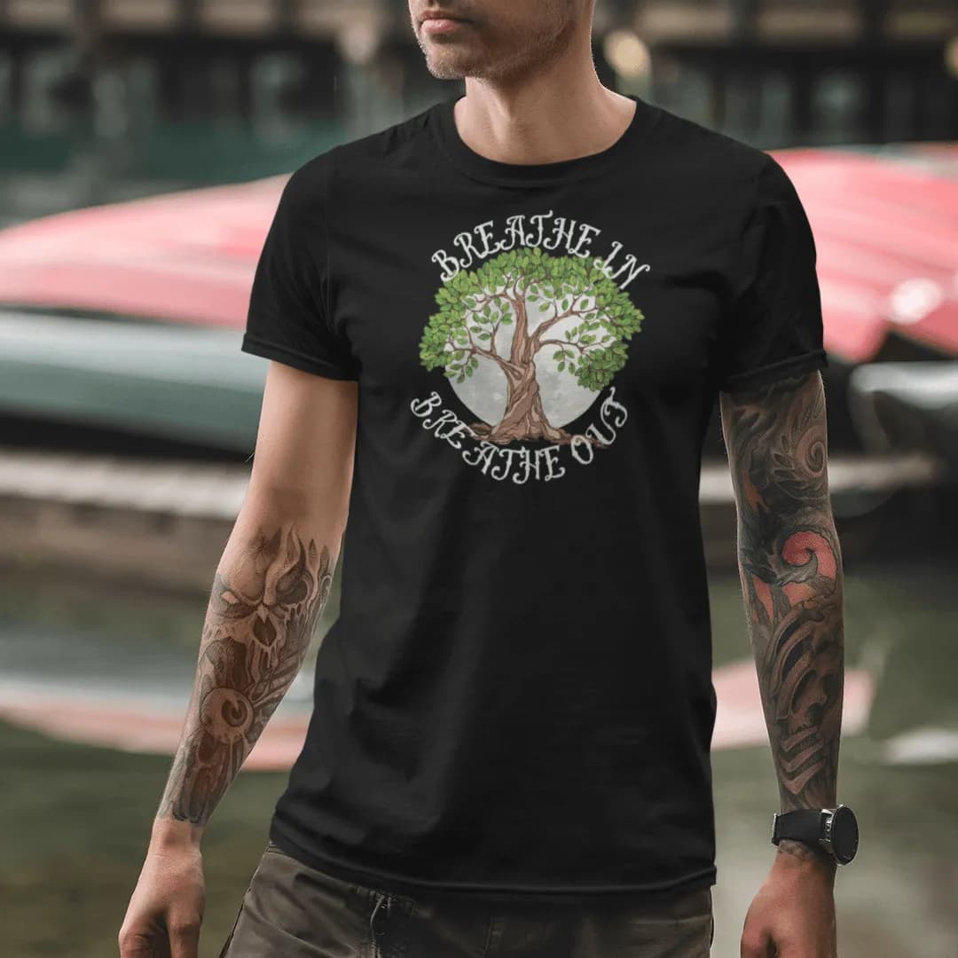 Breathe In - Herren Premium Bio Shirt 2