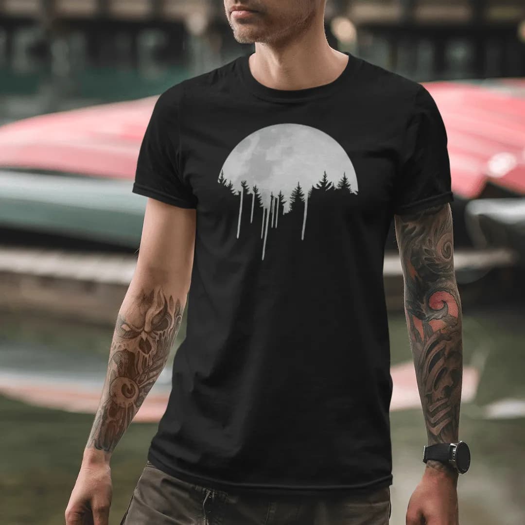 Paint Moon - Herren Premium Bio Shirt 2