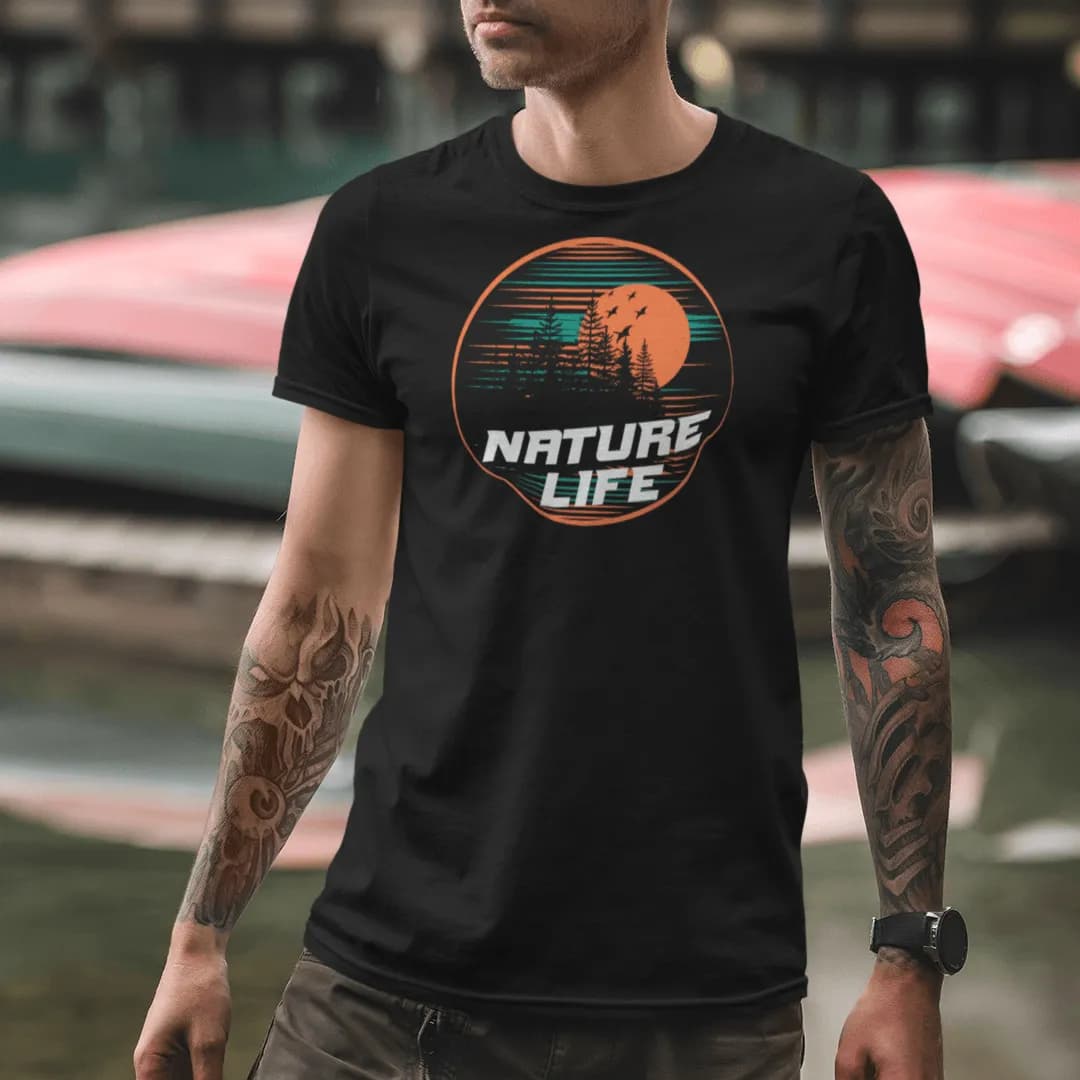 Nature Life Circle - Herren Premium Bio Shirt 2
