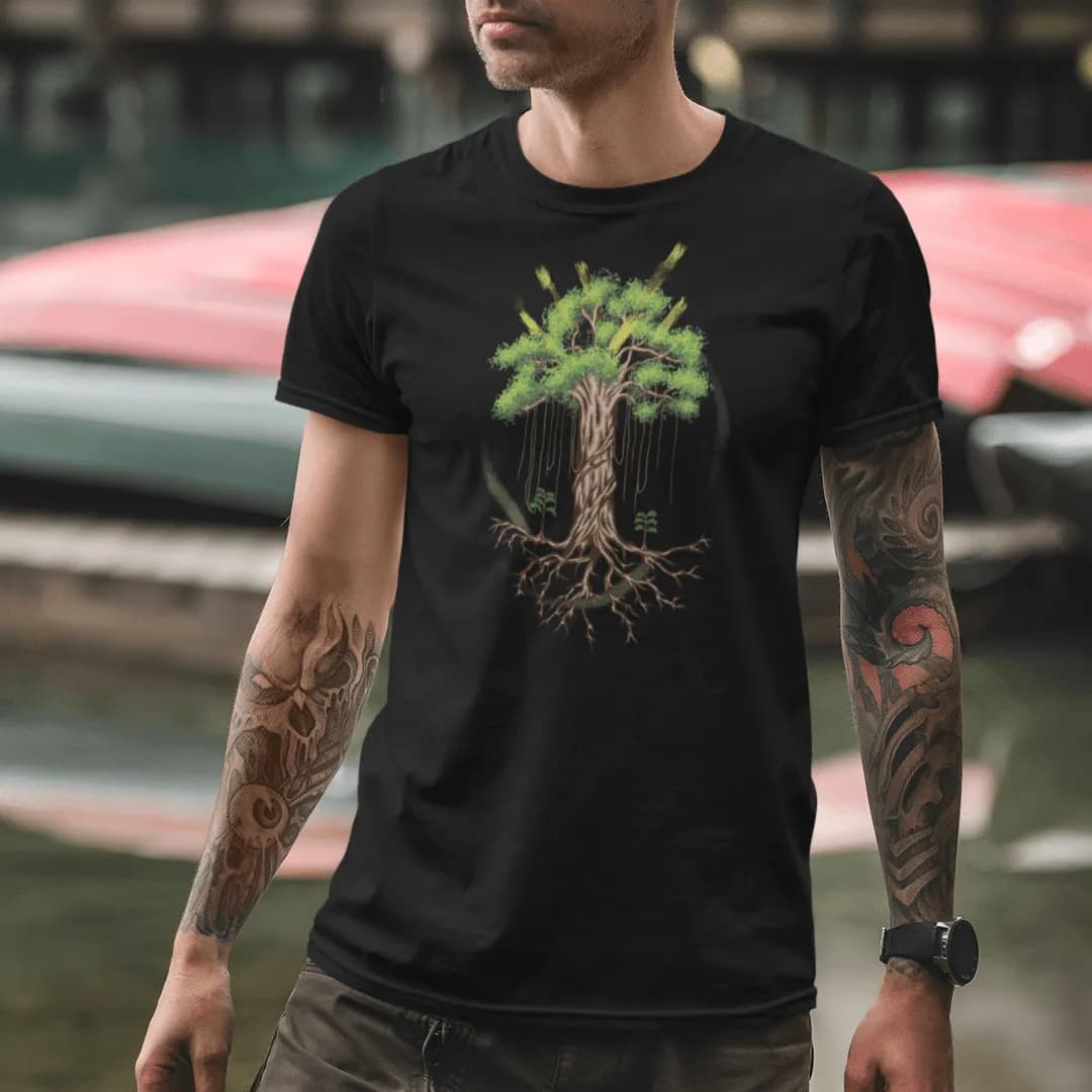 Big tree shining - Herren Premium Bio Shirt 2