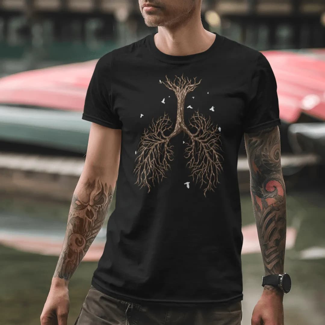 Lungenwurzel - Herren Premium Bio Shirt 2