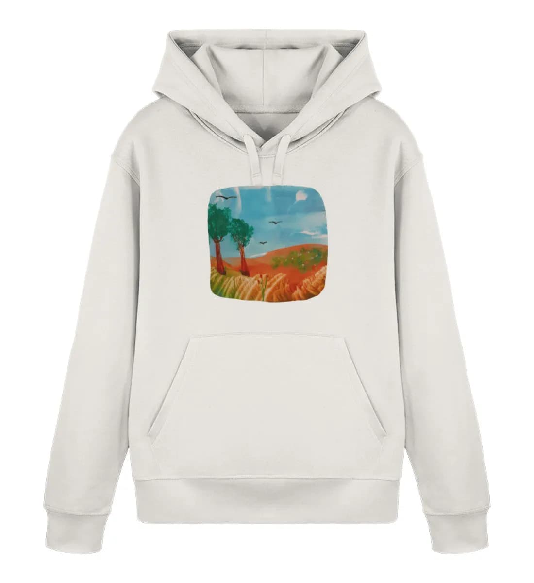 Kunst zum Anfassen friedliche Szene  - Unisex Basic Bio Hoodie 3