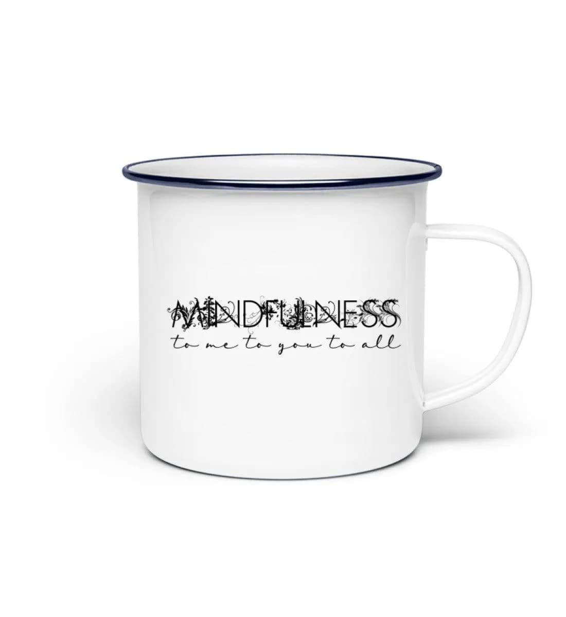 Mindfulness - Emaille Tasse 2