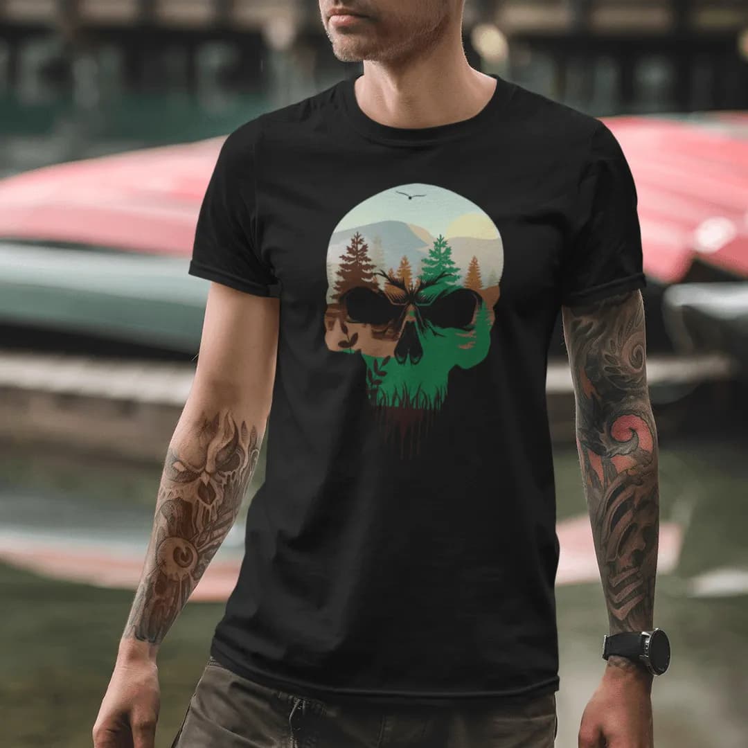 Wald Totenkopf - Herren Premium Bio Shirt 2