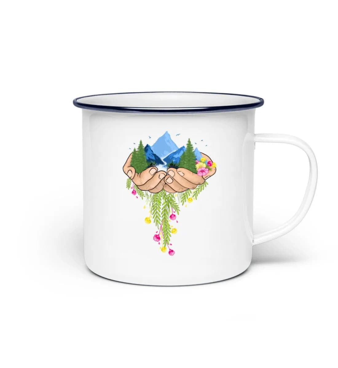 Nature in Hands - Emaille Tasse 2