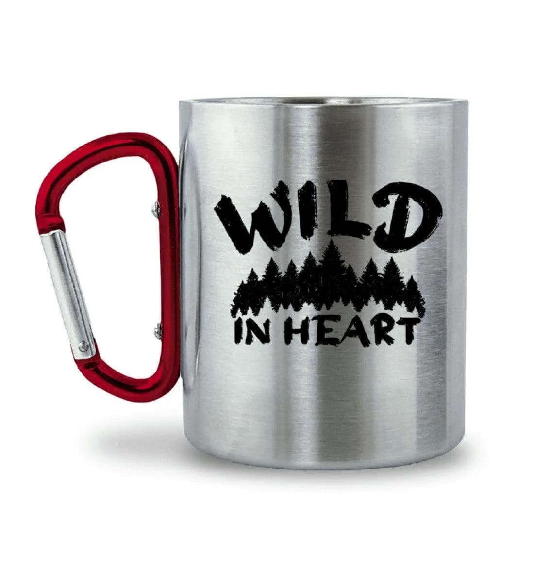 Wild in heart - Edelstahltasse mit Karabinergriff 2