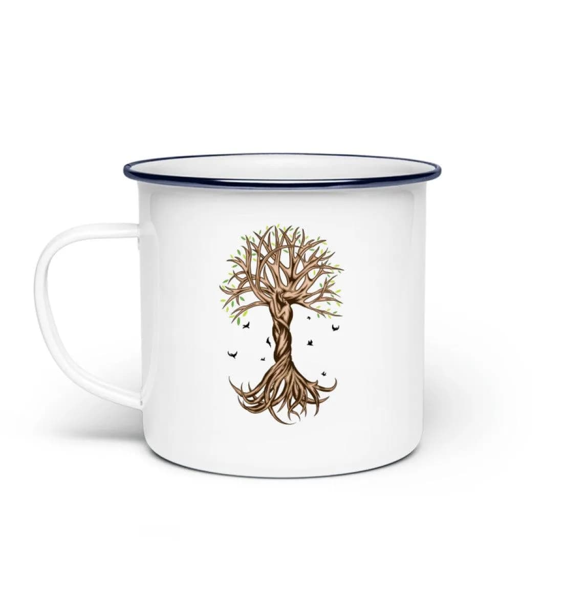 Tree Couple - Emaille Tasse