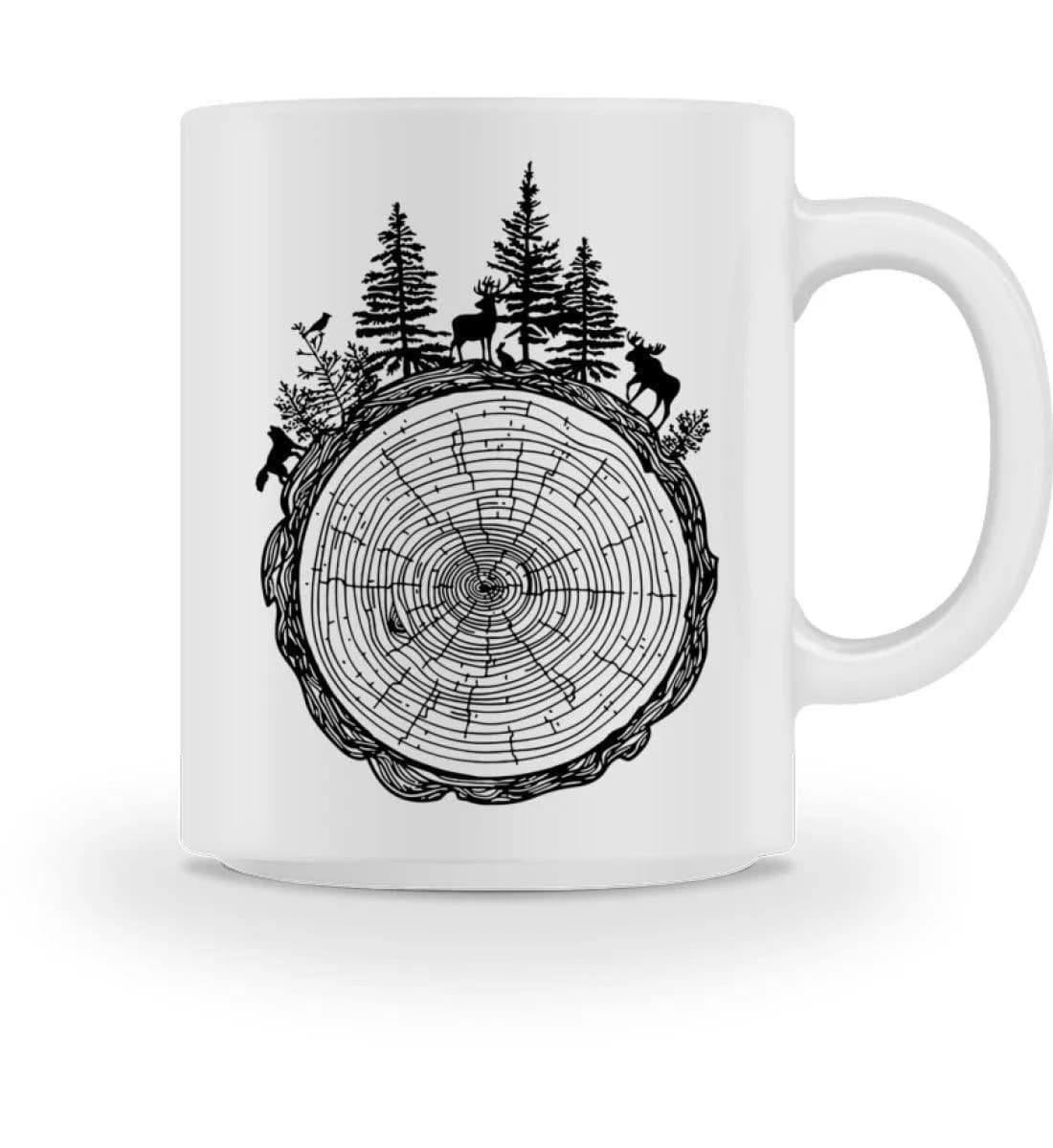Wald auf Baumquerschnitt - Tasse 2
