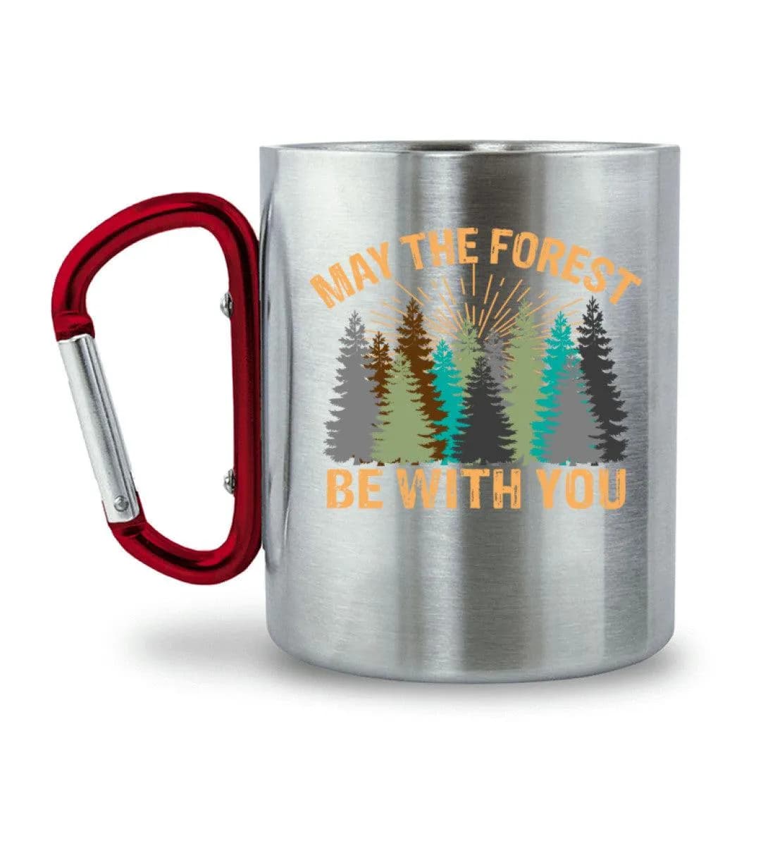 May the forest - Edelstahltasse mit Karabinergriff 2