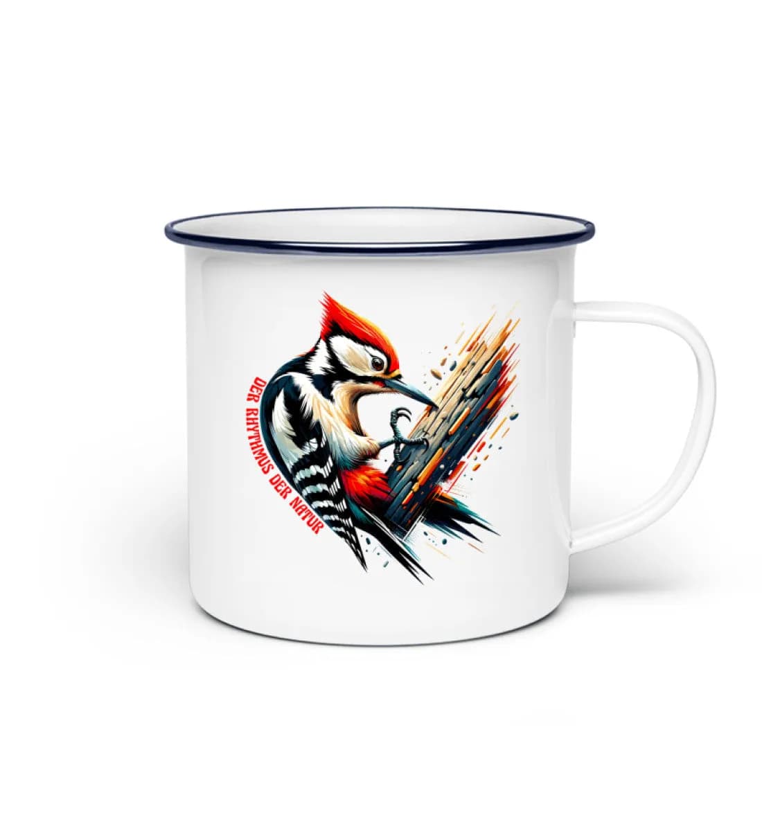 Rhythmus der Natur - Emaille Tasse 2