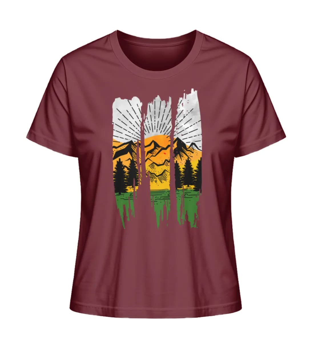 Lovely nature brush - Damen Premium Bio Shirt 2